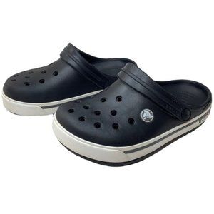 Black and White Grey Crocs